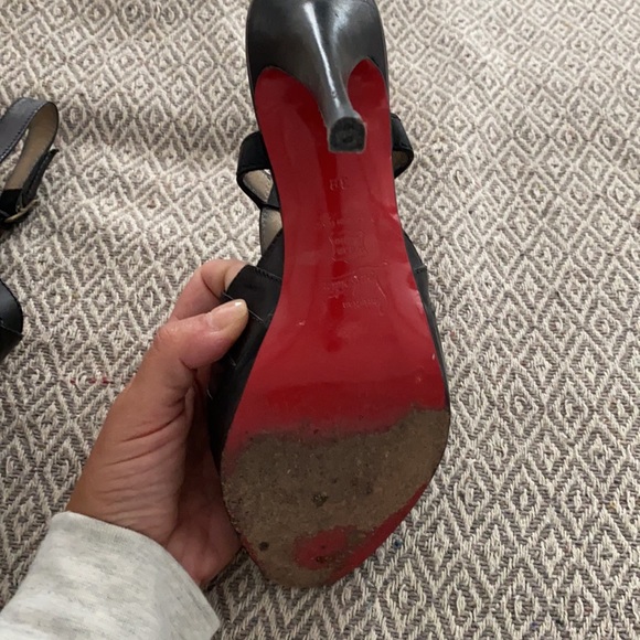 RARE Louboutin CITY GIRL black 38 - Picture 5 of 9
